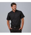 Camisa Hombre Mao Slim Fit Elastan Red Line 260007 Garys Frente Negro