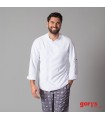 Chaqueta Cocina Unisex Mejia Red Line 943200 Garys Frente Blanco
