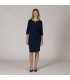 Vestido Drapeado Trivial 550003 Garys Frente Marino