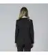 Americana Mujer 1 Boton Solapa Invertida 800002 Garys Parte Trasera Negro