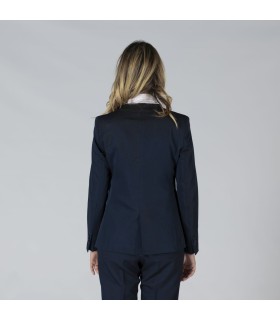 Americana Mujer 1 Boton Solapa Invertida 800002 Garys Parte Trasera Marino