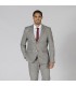 Americana Hombre 2 Boton Slim Fit Cheviot 800008 Garys Frente Gris