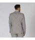 Americana Hombre 2 Boton Slim Fit Cheviot 800008 Garys Parte Trasera Gris