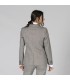 Americana Mujer 2 Botones Cheviot 800014 Garys Parte Trasera Gris