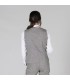 Chaleco Mujer Hebilla Cheviot 950002 Garys Parte Trasera Gris