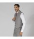 Chaleco Hombre Solapa Cheviot 950003 Garys Lateral Gris