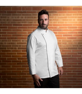 Chaqueta Cocina Unisex Anhur 930002 Garys Lateral Blanco