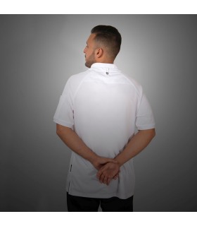 Polo Cocina Unisex Thot 930003 Garys Parte Trasera Blanco