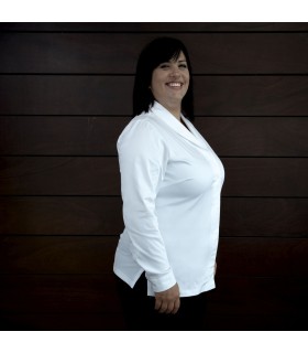 Chaqueta Cocina Mujer Eris 930004 Garys Lateral Blanco