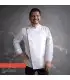 Chaqueta Cocina Unisex Aton 930005 Garys Frente Blanco
