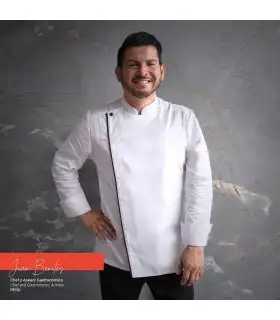 Chaqueta Cocina Unisex Aton 930005 Garys Frente Blanco