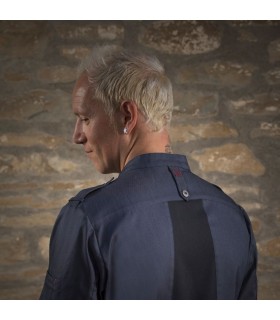 Chaqueta Cocina Unisex Odin 930008 Garys Parte Trasera Marino