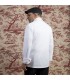 Chaqueta Cocina Unisex Agni 930011 Garys Parte Trasera Blanco