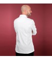 Chaqueta Cocina Hombre Vali 930014 Garys Parte Trasera Blanco