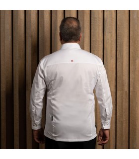 Chaqueta Cocina Unisex Forseti 930015 Garys Frente Blanco