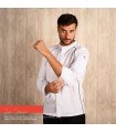 Chaqueta Cocina Unisex Apis 930016 Garys Frente Blanco