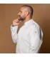 Chaqueta Cocina Unisex Hubal 930018 Garys Lateral Blanco