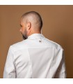 Chaqueta Cocina Unisex Hubal 930018 Garys Parte Trasera Blanco