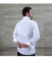 Chaqueta Cocina Unisex Momo 930022 Garys Parte Trasera Blanco