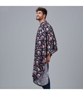 Capa De Peluqueria Estampada 350001 Garys Lateral Estampado