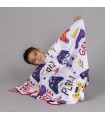 Capa De Peluqueria Infantil Estampada 350002 Garys Frente Blanco