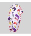 Capa De Peluqueria Infantil Estampada 350002 Garys Lateral Blanco