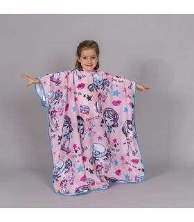 Capa De Peluqueria Infantil Estampada 350002 Garys Frente Rosa