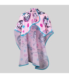 Capa De Peluqueria Infantil Estampada 350002 Garys Parte Trasera Rosa