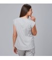 Blusa Mujer Campanilla 600025 Garys Parte Trasera Gris Perla