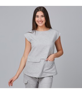 Blusa Mujer Campanilla 600025 Garys Frente Gris Perla