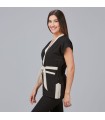 Blusa Mujer Loto X Linen 600027 Garys Lateral Negro