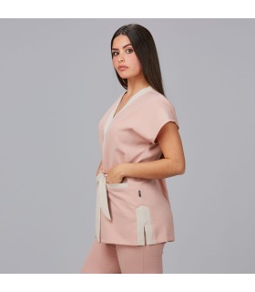 Blusa Mujer Loto X Linen 600027 Garys Lateral Nude