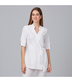 Blusa Cruzada Mujer Bugula 600029 Garys Frente Blanco