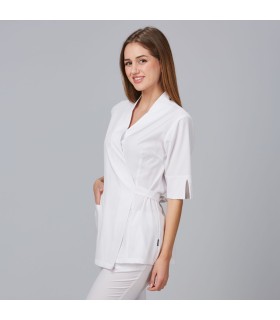 Blusa Kimono Mujer Cardota 600042 Garys Lateral Blanco