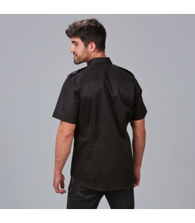 Camisa Unisex 4 Bolsillos Aciron 600054 Garys Parte Trasera Negro