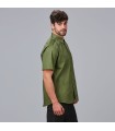 Camisa Unisex 4 Bolsillos Aciron 600054 Garys Lateral Verde Caqui