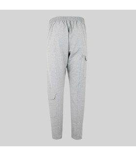 Pantalon Unisex Multibolsillos Vigore 700047 Garys Parte Trasera Gris Perla