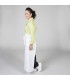 Delantal Frances Bolsillo 100X100cm Blanco 118GB0 Gary Lateral Blanco