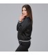 Bomber Mujer Girasol Peach 800041 Garys Lateral Negro