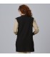 Chaleco Punto Mujer 120001 Garys Parte Trasera Negro