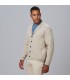 Rebeca Cuello Solapa Abotonado Hombre 120003 Garys Lateral Beige