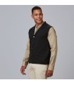 Chaleco Cuello Solapa Abotonado Hombre 120004 Garys Lateral Negro