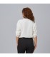 Blusa Mujer Manga Roll Up Micaela 240005 Garys Parte Trasera Blanco
