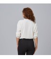 Blusa Mujer Manga Roll Up Micaela 240005 Garys Parte Trasera Blanco