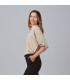Blusa Mujer Manga Roll Up Micaela 240005 Garys Lateral Beige
