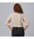 Blusa Mujer Manga Rizada Rosanna 240006 Garys Parte Trasera Beige