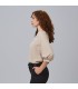 Blusa Mujer Manga Rizada Rosanna 240006 Garys Lateral Beige