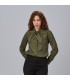 Camisa Mujer Cinzia 240008 Garys Frente Verde Caqui