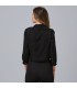 Blusa Mujer Cuello Solapa Lazo Flavia 240009 Garys Parte Trasera Negro