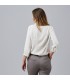 Blusa Mujer Cuello Solapa Lazo Flavia 240009 Garys Parte Trasera Blanco